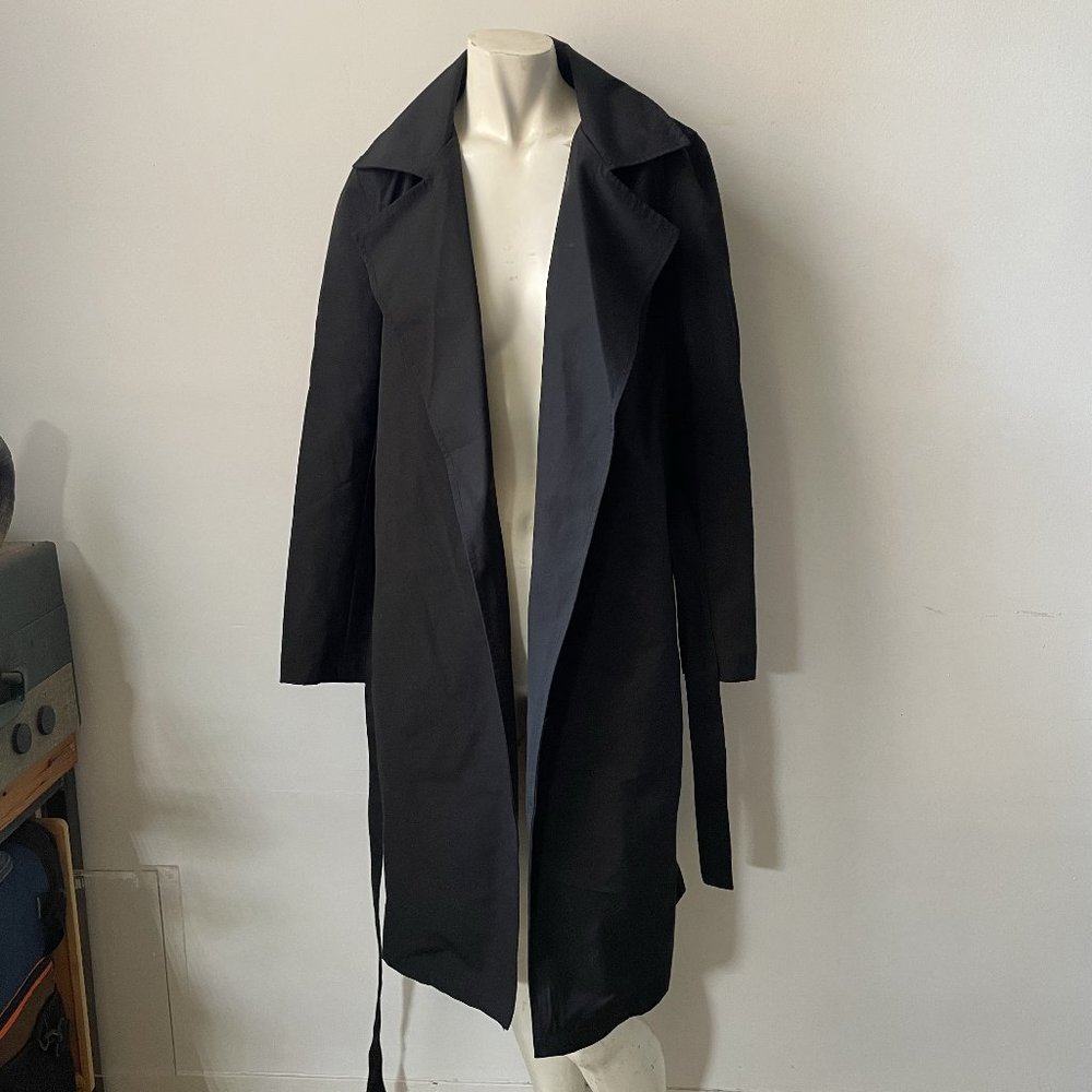 American Apparel Belted Trench in Black